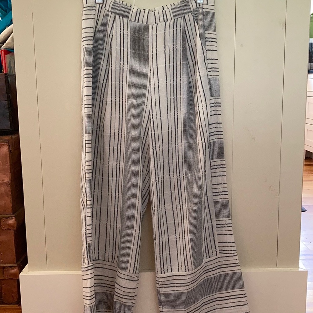 Hayden Long, flowing pants